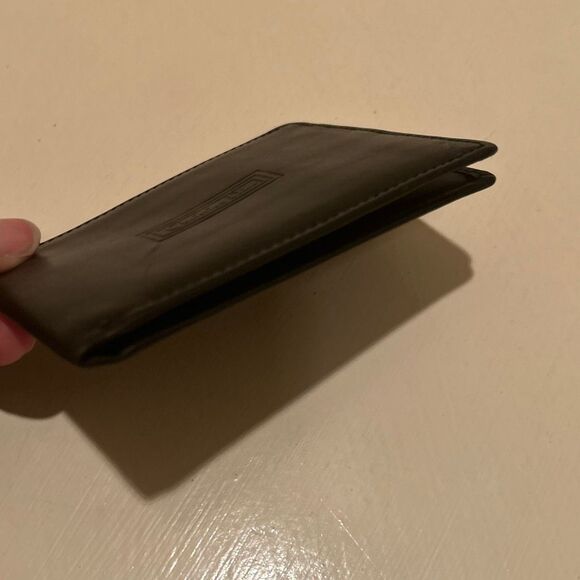 Christian Dior Men's Bifold Wallet Cardholder Black Leather Classic Everyday - Picture 8 of 10